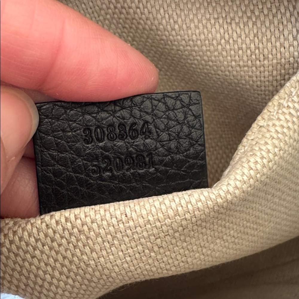 Gucci Soho Disco Black Pebbled Leather Crossbody Bag w Dust Bag - Picture 8 of 10